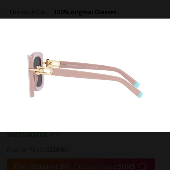 TIFFANY SUNGLASSES TIFFANY TF 4199 (82313F - Picture 9 of 15